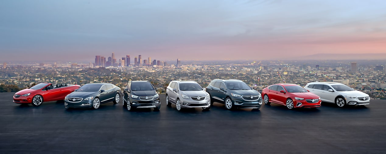 Lineup of GM Buick Vehicles