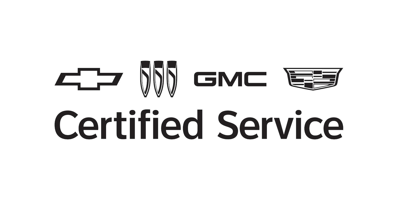 Chevy Buick GMC Cadillac Certified Service Logo