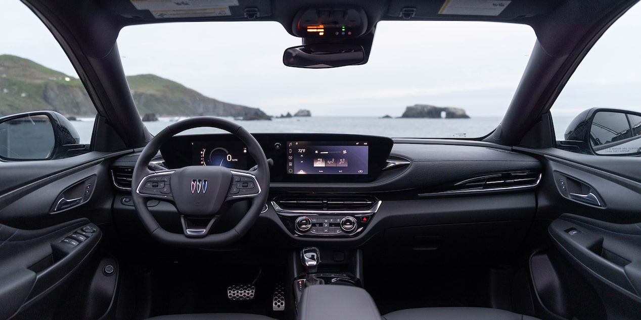 Back Seat View of the Front Interior in the 2025 Buick Envista