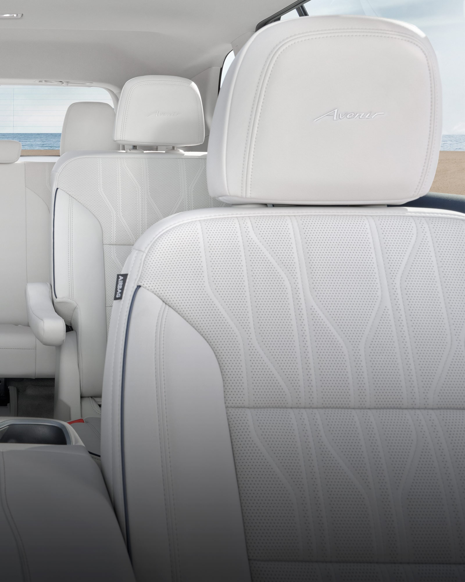 Close-up of the Quilted and Perforated Leather-appointed Massaging Front Seat Inside a 2026 Buick Enclave Mid-Size SUV