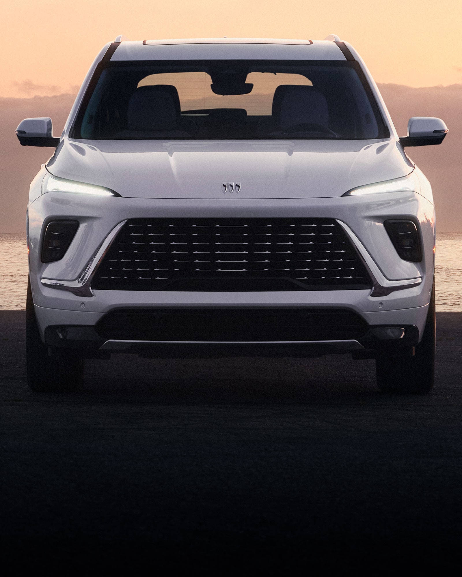 A View of the Front of a Silver 2026 Buick Enclave