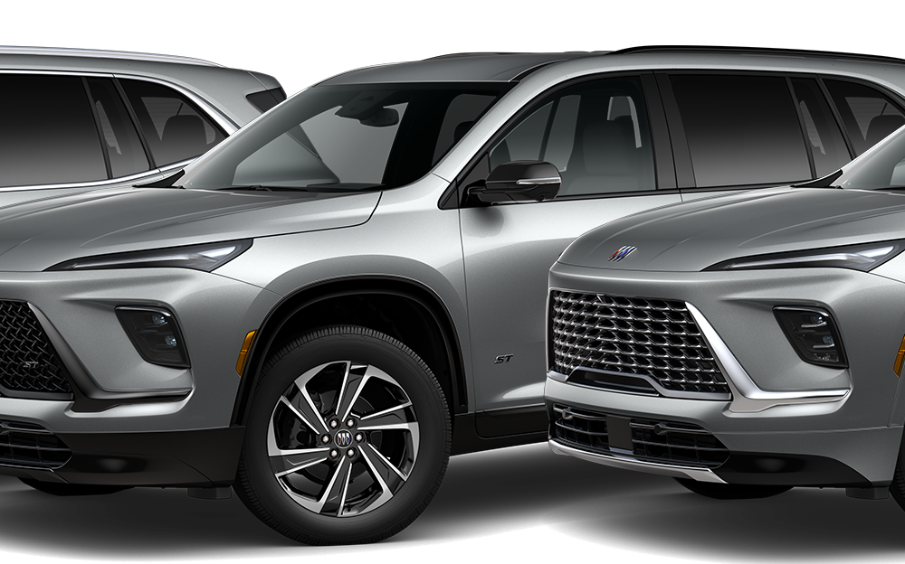 Three-Quarters View of 2026 Buick Enclave Mid-Size SUV Lineup