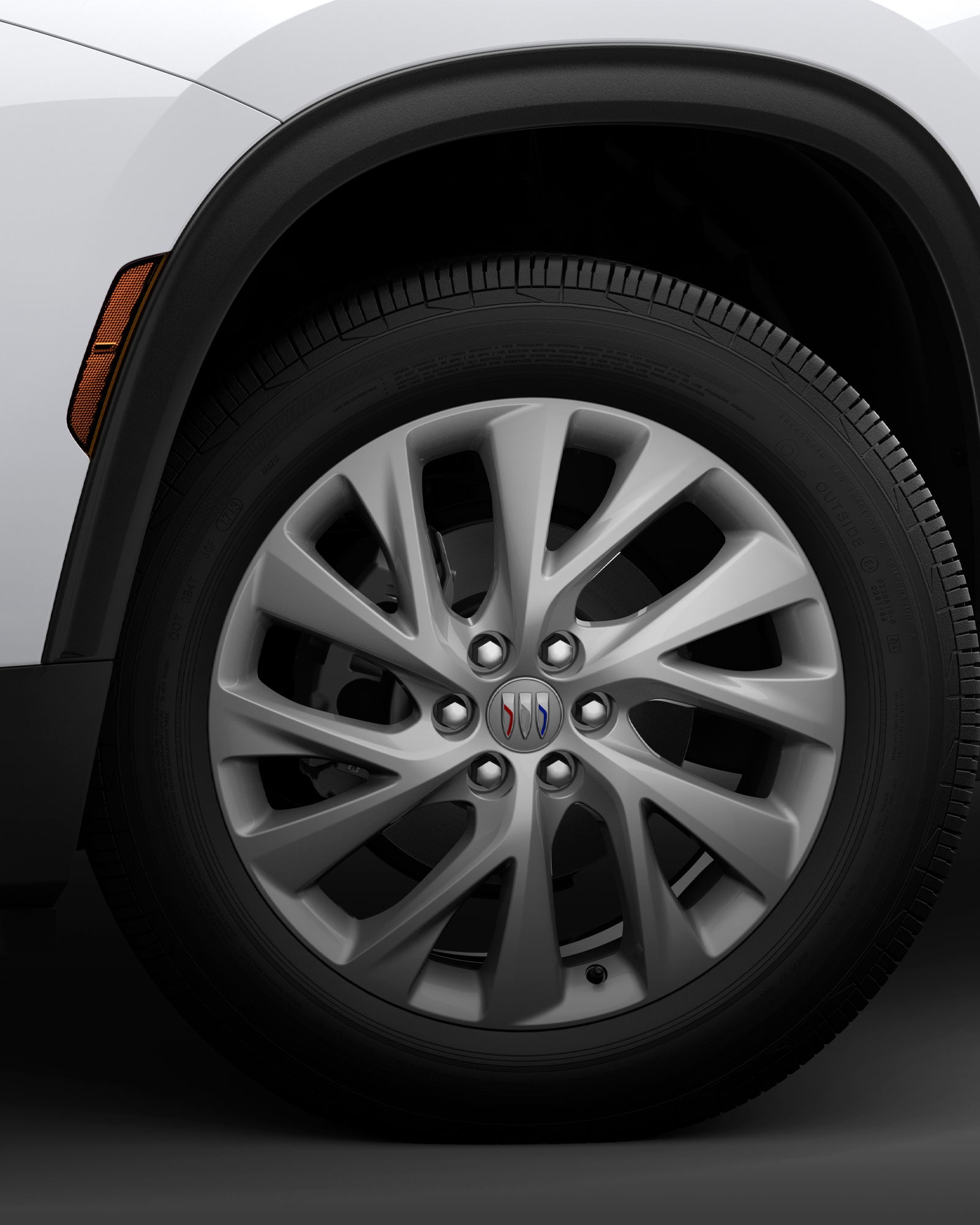 Close-up of a 2026 Buick Enclave Mid-Size SUV Tire