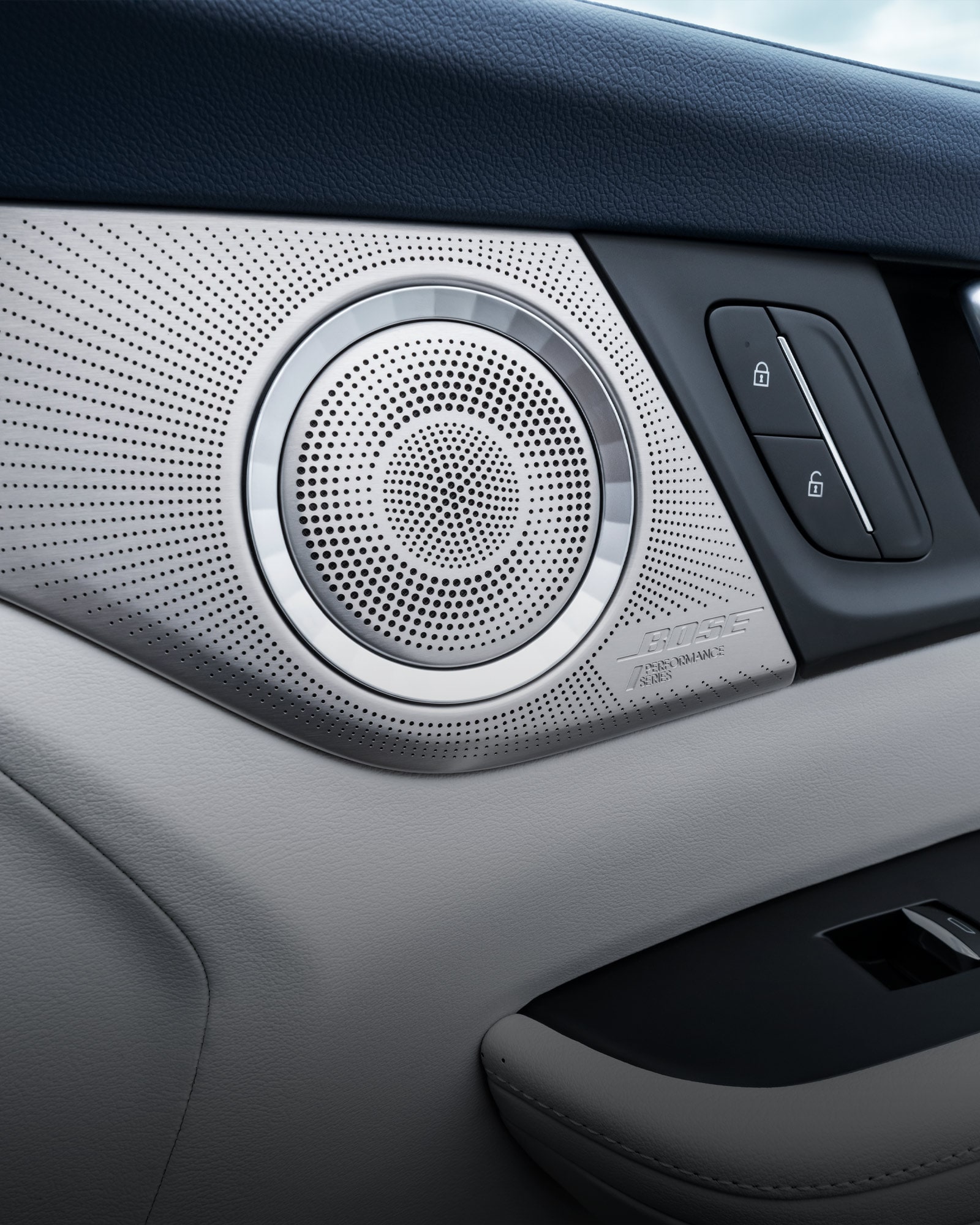 Close-up of the Speaker Attached to the Door of the Interior 2026 Buick Enclave